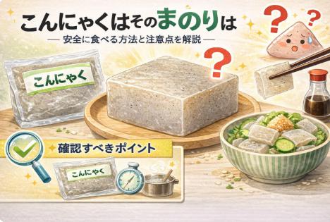 こんにゃくはそのまま食べれる?安全に食べる方法と注意点を解説