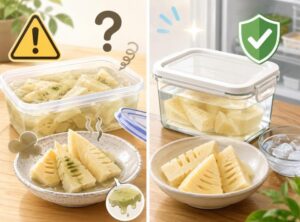 たけのこ水煮が腐るとどうなる？見分け方と安全な保存方法