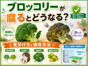 ブロッコリーが腐るとどうなる？見分け方と保存方法を解説