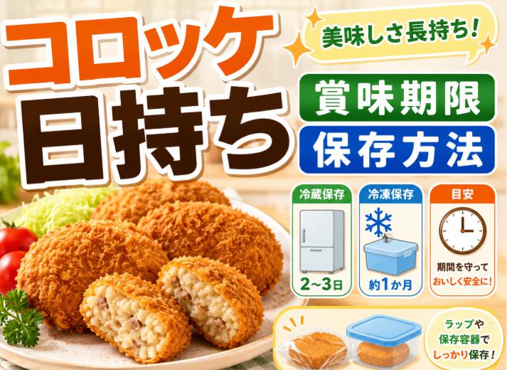 コロッケの日持ちと賞味期限を完全解説!正しい保存方法で美味しさ長持ち