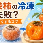 渋柿を冷凍したのに失敗？原因と対処法で甘くする秘訣