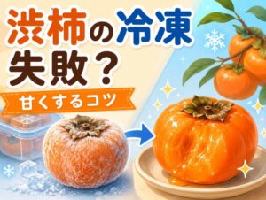 渋柿を冷凍したのに失敗?原因と対処法で甘くする秘訣