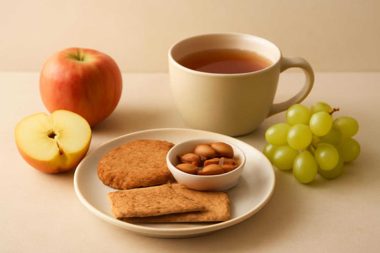 胃に優しく、健康的なお菓子選びのイメージ