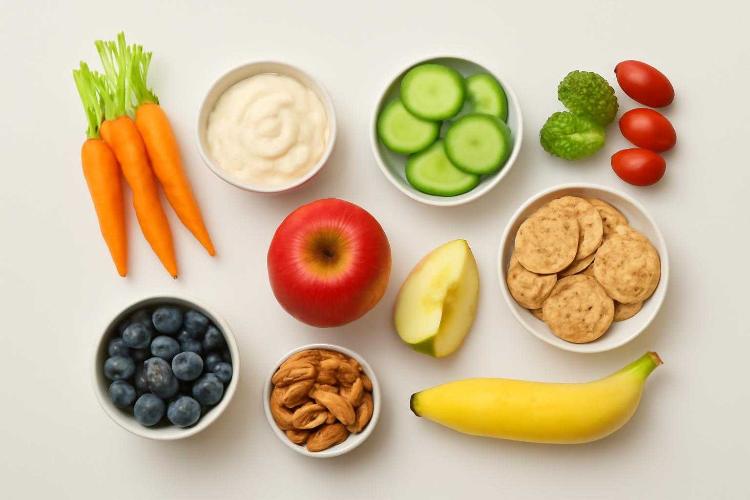 子供向けの安全で健康的な食べ物の選択肢