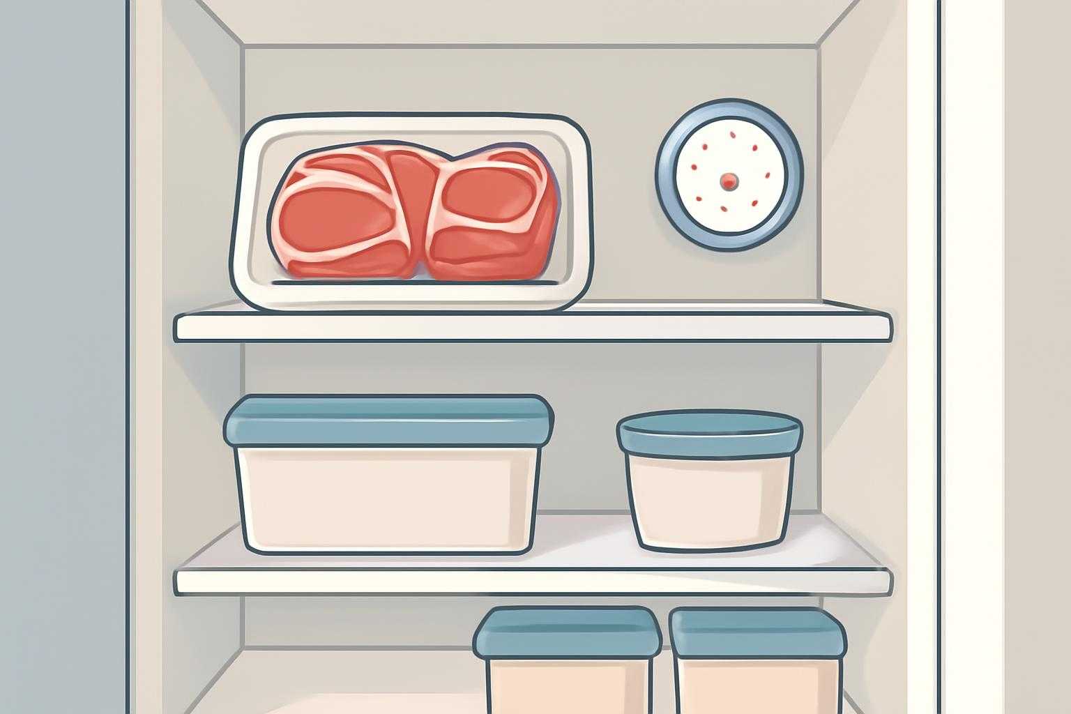牛肉の保存方法や保管環境に関する疑問を視覚化した画像
