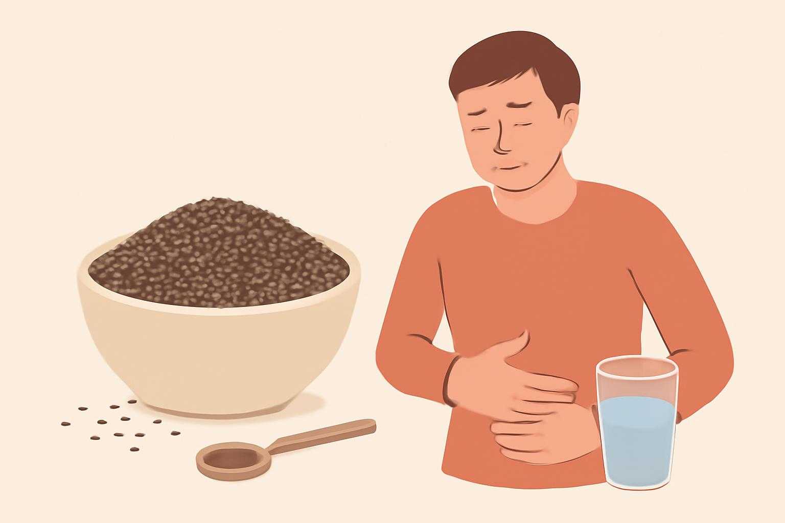 チアシードを食べすぎて腹痛に？原因と適量、注意点、今すぐできる対処法を徹底解説