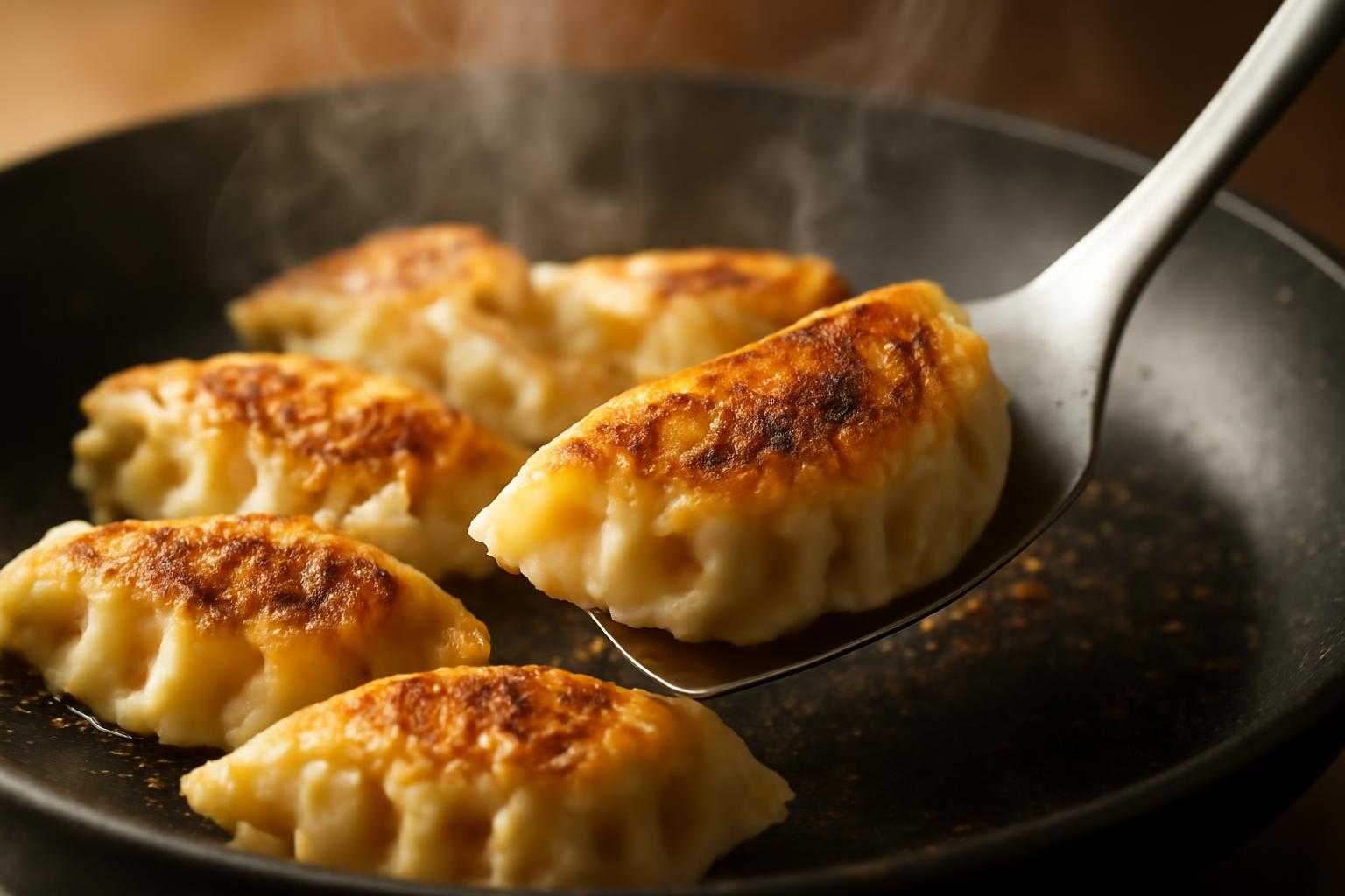 餃子の底がくっつく原因と失敗しないはがし方！フライパンからきれいに取るコツを解説