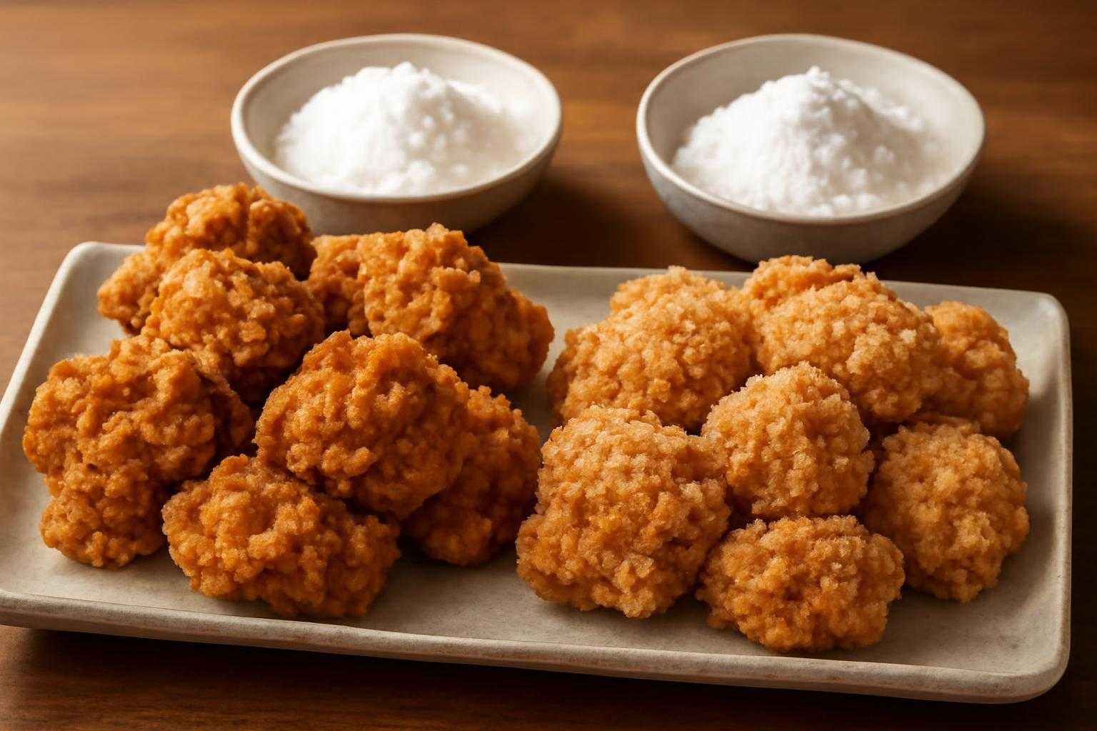 唐揚げには片栗粉とコーンスターチ、違いで食感はどう変わる?カリカリに仕上げる使い分けのコツ