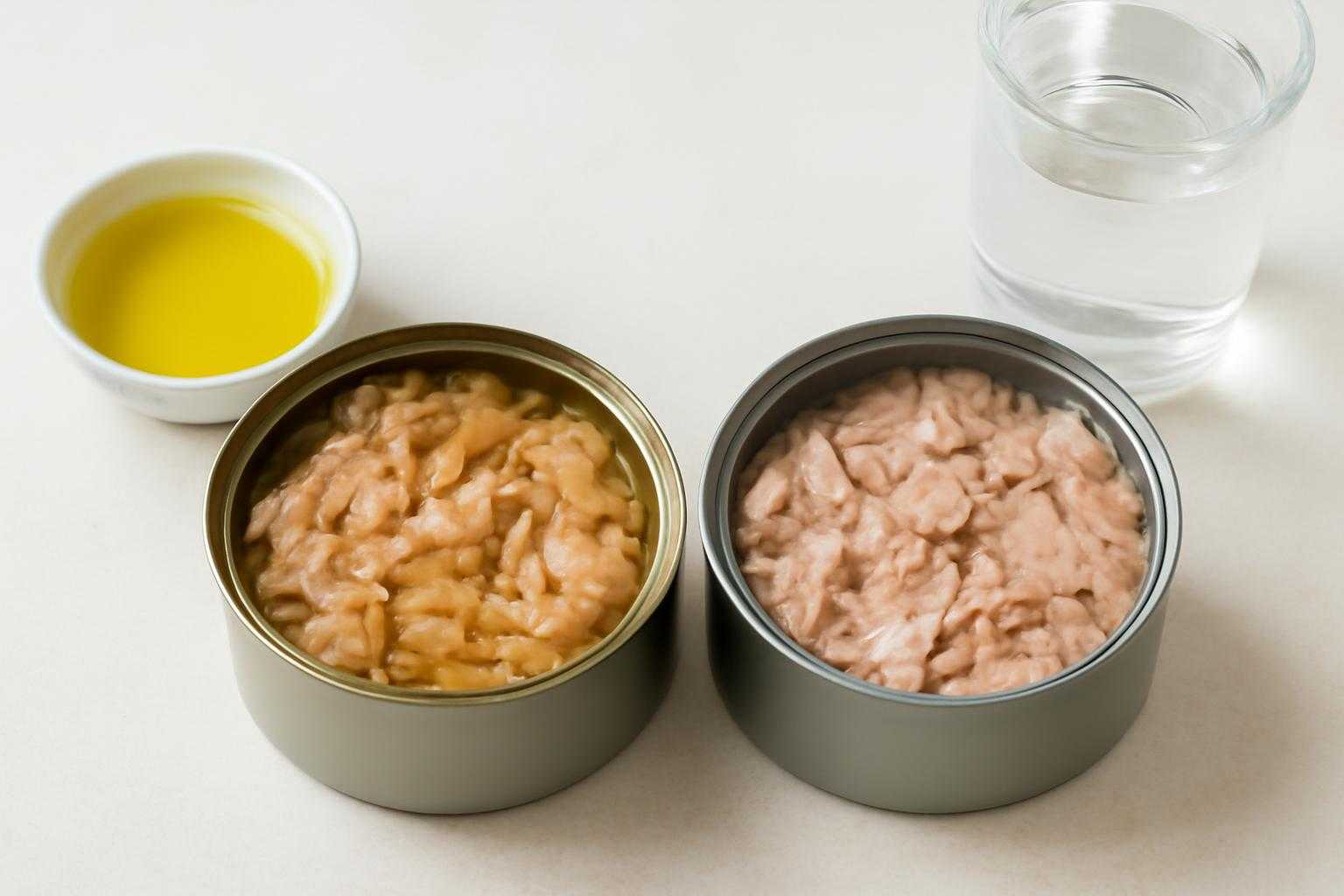 ツナ缶のオイル煮と水煮の違いは?カロリー・栄養・味を比較して選び方を解説