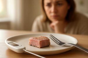 生焼け豚肉を少量食べたときはどうする？食中毒の症状はいつ出る？受診の目安も解説